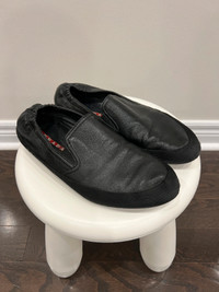 Prada Leather Slip On Shoes (Size 7.5)