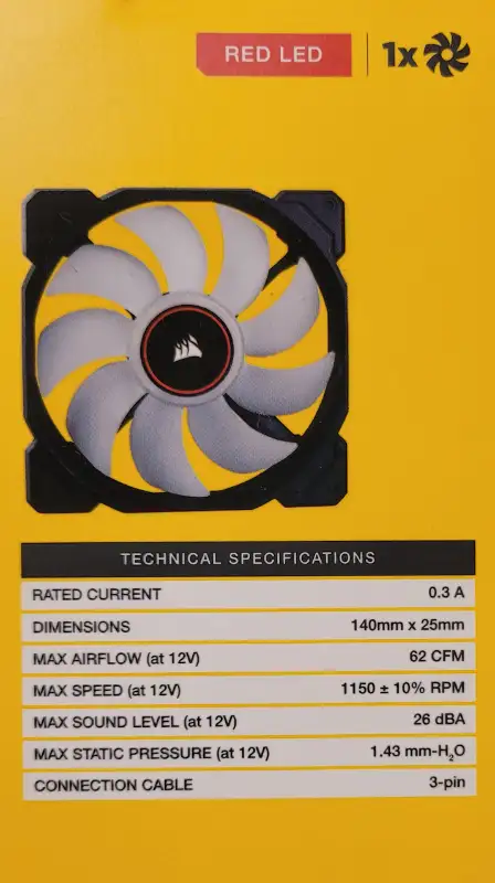 BNIB Corsair AF140 LED PC case fans x2 in System Components in Markham / York Region - Image 3
