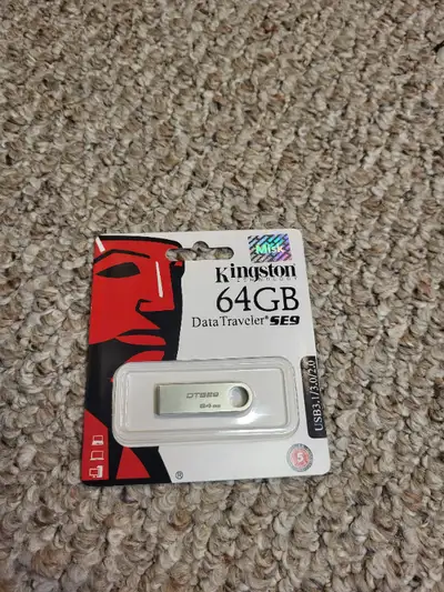 New Kingston flash drive 64 GB, View more