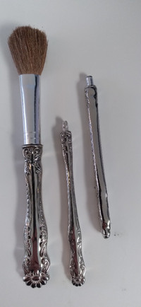 Silver brush handles