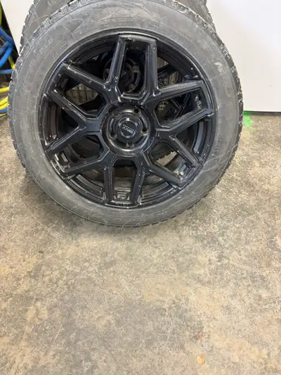 20” Ford Explorer ST rims for the larger calipers. Much cheaper alternative then buying the 21” wint...