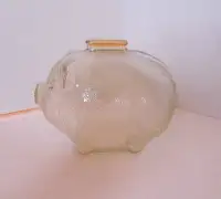 Marigold Iridescent Depression Glass Piggy Bank