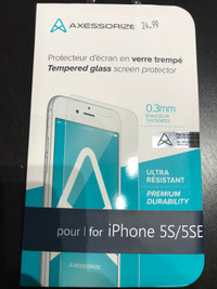 Protecteur d'écran en verre trempé pour iPhone 5S/5SE