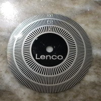 Vintage Lenco Turntable Metal Strobe Disc