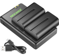 NEEWER NP-F550 Battery Charger Set Compatible with Sony NP-F970 