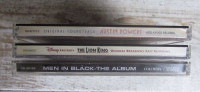 $5 each soundtrack CDs Men in Black Lion King Austin Powers