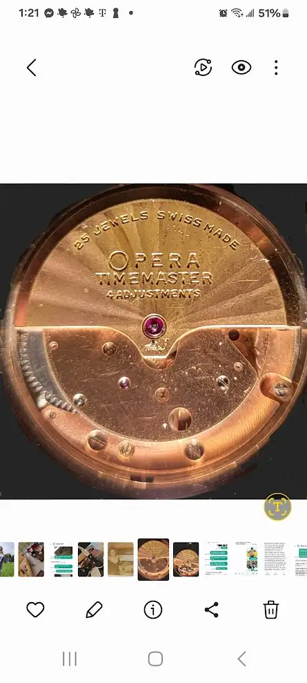 Vintsge 1950 Opera 25 Jewels Automatic in Jewellery & Watches in City of Montréal - Image 5