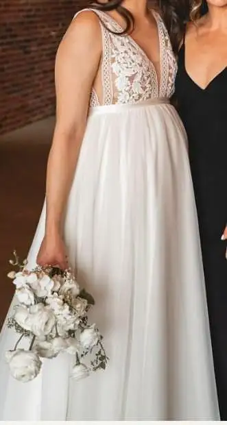 Wedding dress - 2 different looks and sizes pregnant wedding dress, $1150, 2 different looks Wedding...