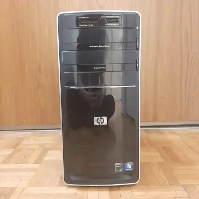 A custom desktop gaming PC. It's in the case of an HP Pavillion p6218f but most of the components ha...