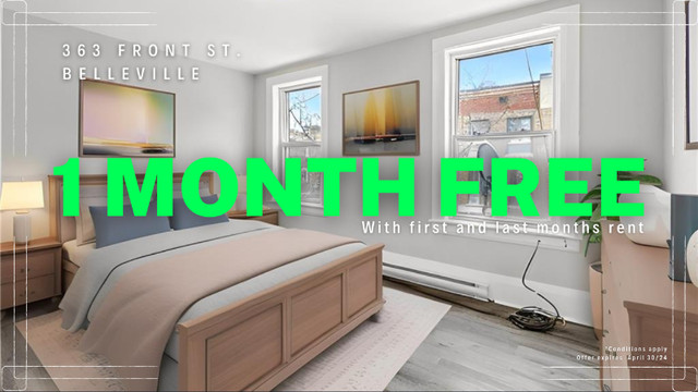 1 MONTH FREE - New 1 Bedroom Unit Downtown in Long Term Rentals in Belleville