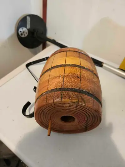 wooden barrel bird house , View more