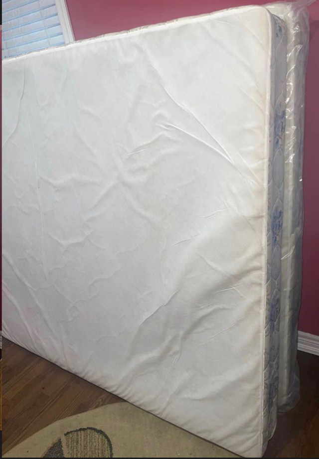 Beautiful Floral Queen Size Mattress Box Spring with Delivery in Beds & Mattresses in Mississauga / Peel Region - Image 3