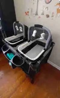 Twins bassinet With changing table for SALE $265 or BO