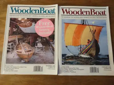 Issues 205 and 206 (from 2008/2009) of WoodenBoat magazine.