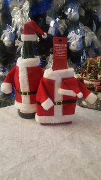 Santa Bottle Covers