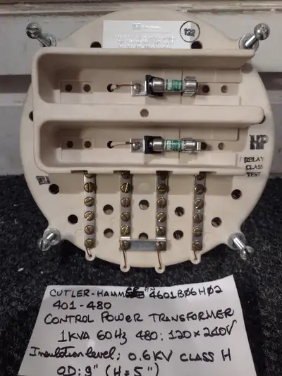 Cutler-Hammer 401-480 Control Power Transformer 1KVA 480:120x240, View more