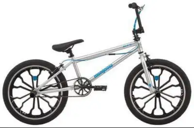 Brandnew Mongoose Rebel BMX Bike, 20" mag wheels, silver, View more