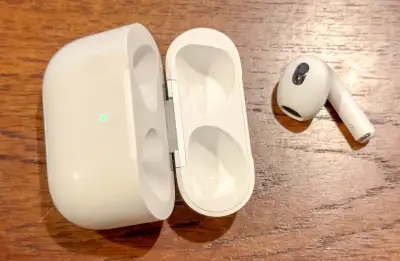 Right AirPod 3 and charging case only., View more