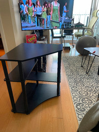 Corner table stands - set of 2 corner desks - espresso