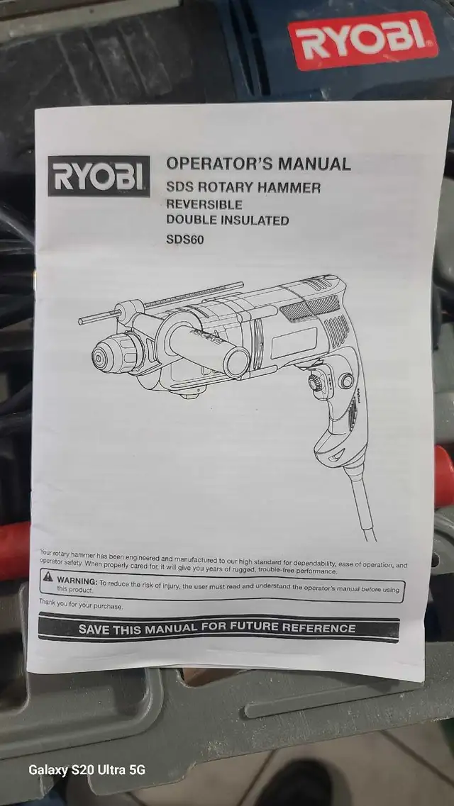 Ryobi corded hammer drill in Power Tools in Ottawa - Image 4