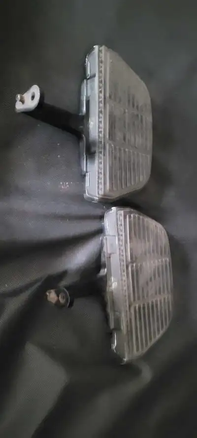 Rear boards harley original With chrome covers. Great condition Fits most touring HD