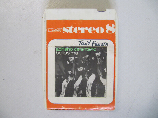 Classic Adriano Celentano Bellissima Stereo 8 Track Tape Cir1974 in Arts & Collectibles in Mississauga / Peel Region