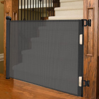Retractable Baby Gate 33"x55"- Durable Safety Mesh Baby Gate/Dog