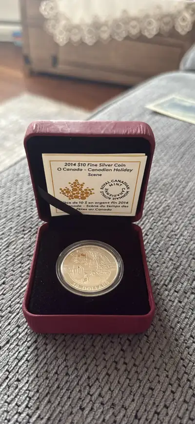 2014 10$ fine silver coin , View more