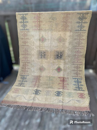 Vintage 8’ x 5’ Anatolian Turkish Kilim Rug