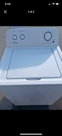 Amana top load washer with warranty
