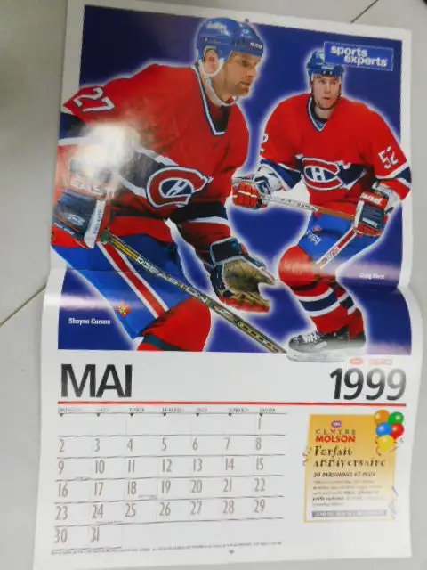 1998-99 CALENDRIER CANADIENS DE MONTREAL COMPLET EXCELLENT ÉTAT in Arts & Collectibles in Thetford Mines - Image 10