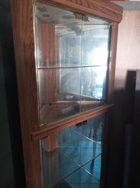 Corner glass cabinet