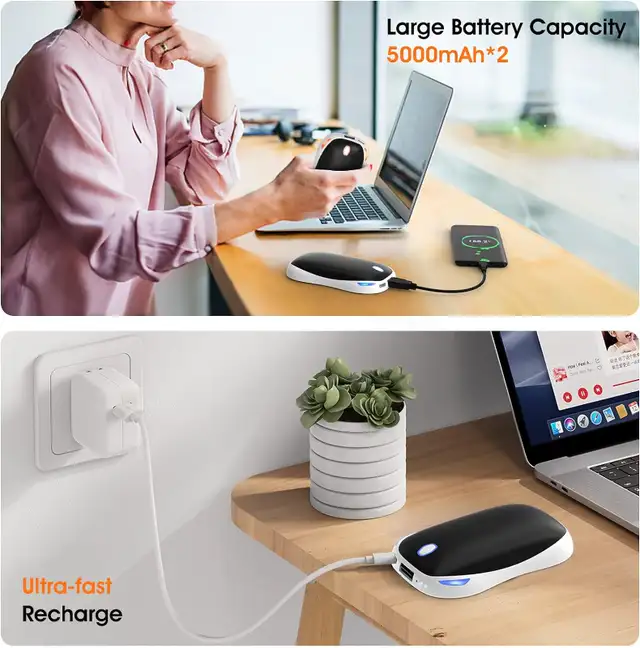 (BRAND-NEW) 2-in-1 Rechargeable Hand Hand Warmers in Other in Markham / York Region - Image 5