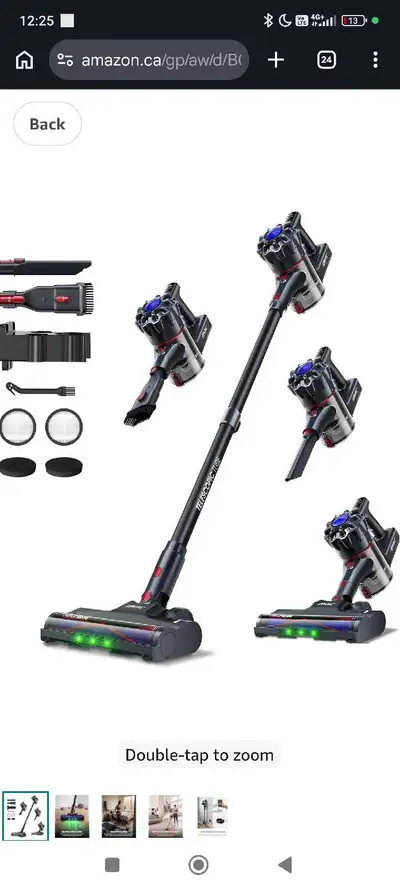 KIPMAX Vacuum Cleaner Cordless X10 (Black)Lightweight Cordless T, View more