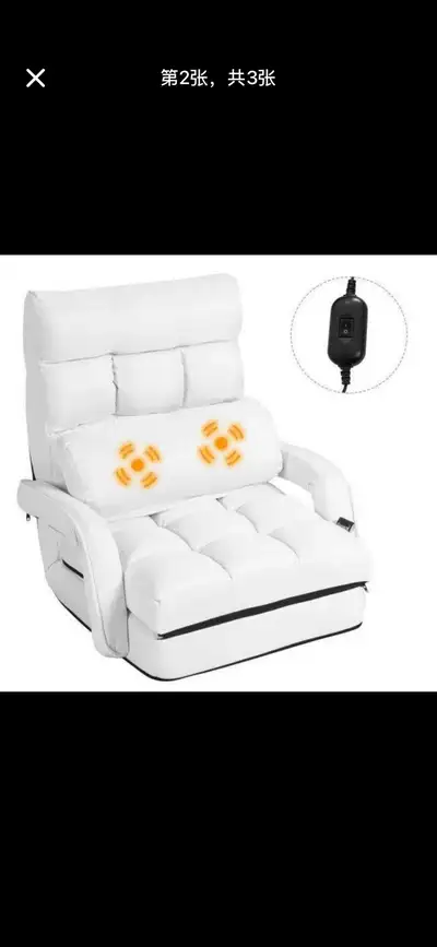 New Folding Lazy Sofa Chair with 6-Level Adjustable Backrest , View more