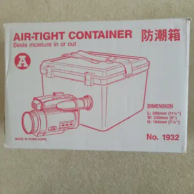 Air-Tight  Camera Storage Box Carrying Strapes 11 1/4"x9"x7 1/4", View more