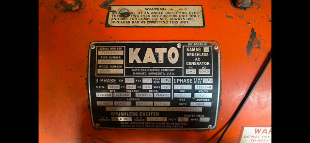 Kubota D1105-T Diesel Generator  in Farming Equipment in Trenton - Image 2