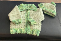 Baby Sweater and Hat - Homemade 
