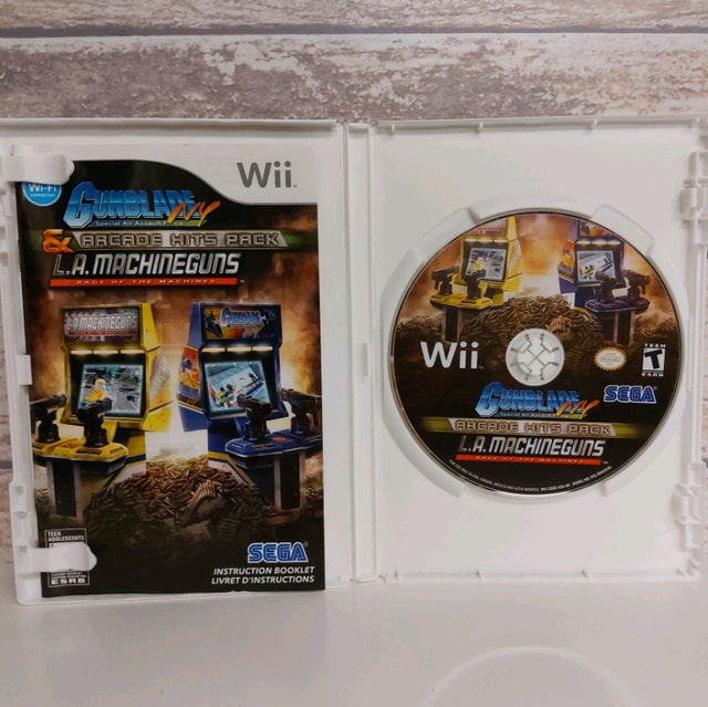Nintendo WII Arcade Hits Pack Gunblade NY & LA Machineguns Nintendo