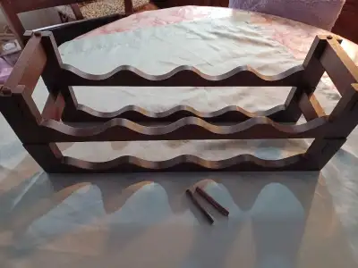 Wooden 8 bottle wine rack, View more