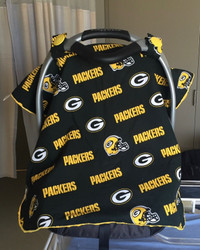 Baby Car Seat Cover - Green Bay