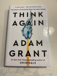 Think Again by Adam Grant (New, sealed, hard cover)