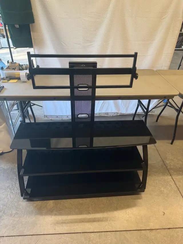 Swivel Mount Glass TV Stand in Other in Hamilton - Image 6