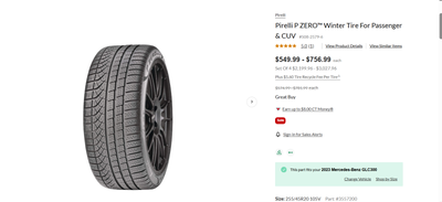 255/45R20 & 285/40R20 Winter Tires – Excellent Condition! ❄️ Selling 4 winter tires previously used...