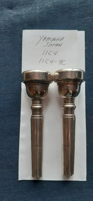 Trumpet Mouthpiece - YAMAHA - 14C4,  & 11C4-7C, silver plated., View more