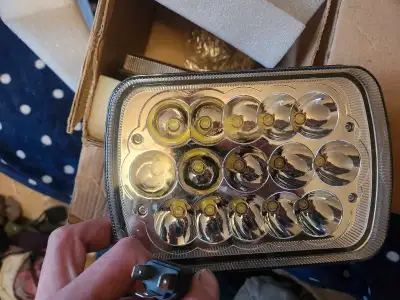 Led lights to fit in an old square body truck. Will they fit in your truck? Idk. 150 bucks obo to fi...