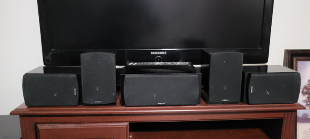 TV, Surround system and stand in Video & TV Accessories in Gatineau - Image 2