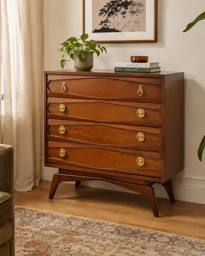 (Free Delivery) Mid Century Dresser • MCM Commode, View more