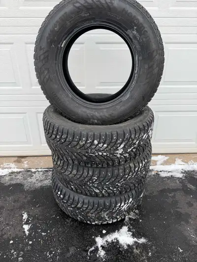 4 - Nordman North 9 SUV 265/65R17 studded winter tires with steel rims