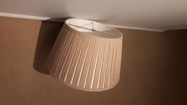 Vintage Lamp Shade (Beige) in Indoor Lighting & Fans in Vancouver - Image 4